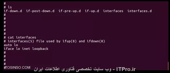 میگن برای تغییر دایمی ip درلینوکس باید به ادرس بریم
<cpp>
 vi /etc/network/interfaces
<cpp>

خب من رفتم اما این شکلیه 
||http://tosinso.com/files/get/010cd415-472b-4ad1-abb5-e6b6c4180858||


این رو باید پاک کنم و به جاش خط پایین روبنویسم؟؟؟؟
<cpp>
auto eth0
iface eth0 inet static
   address 10.253.0.50
   netmask 255.255.255.0
   network 10.253.0.0
   gateway 10.253.0.1
<cpp>




