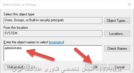 یک روش ساده ای که وجود داره permition هست برای این منظور:
شما سه تا یوزر دارید:
*1-* administrator 
*2-* farhad
*3-* ali
با یوزر administrator وارد سیستم بشید و روی درایو D راست کلیک کنید سپس peroperties رو انتخاب کنید و به تب security برید و Edit رو میزنی و تمام یوزر هایی که اینجا میبینی رو پاک میکنی مثل تصویر های زیر سپس دگمه add رو میزنید و یوزر های administrator و farhadرو انتخاب میکنید و دسترسی مورد نظر مثلاً full control رو انتخاب انتخاب میکنید.
||http://hardware.tosinso.com/files/get/50fd10a9-532e-4b2f-922e-544bfb69d8ac||
||http://hardware.tosinso.com/files/get/6a506813-1cec-4b29-b4e3-a074d962ec4b||
||http://hardware.tosinso.com/files/get/82be9375-6e61-4436-acc7-767888d59899||
||http://hardware.tosinso.com/files/get/0133e885-32d2-4bef-9dee-0ef52ee52ab7||
||http://hardware.tosinso.com/files/get/b890127f-678f-4284-a216-b651f549fcd1||
اگر میخواهید کارتون دقیقتر باشه یوزری که میخواهید به این پارتیشن دسترسی نداشته باشه رو هم add میکنید ولی دسترسی Full control رو به صورت deny قرار میدید مثل تصویر زیر که یوزر guest کل دسترسی هاش از اون درایو deny شده یعنی اصلاً نمیتونه درایو رو باز کنه و موقع باز کردن با خطا روبرو میشه.
||http://hardware.tosinso.com/files/get/a2665dc2-3ee0-4c13-847b-8aad0f59d84b||
دقیقاً مطابق کار بالا روی درایو بعدی تون اعمال کنید با این تفاوت که یوزر دومتون رو انتخاب کنید و البته administrator هم به صورت full control باشه و allow اینجوری ادمین میتونه هر دو تا پارتیشن رو ببینه و هر یوزر میتونن پارتیشن خودشونو باز کنند به هر حال این یک رو ساده بود و البته راه های دیگه ای هم هست.