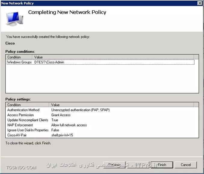 استفاده از Active Directory به عنوان Radius server برای تجهیزات سیسکو 