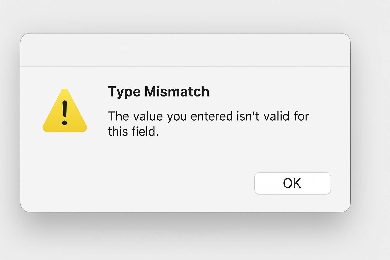 رایج‌ترین خطاهای اکسس