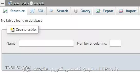 تصویر هفدهم نصب WAMP مشاهده Database خالی در PhpMyAdmin