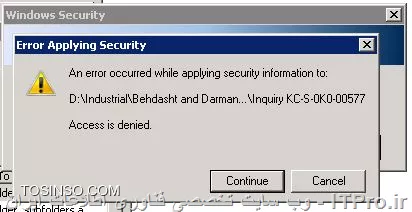 error applying Security