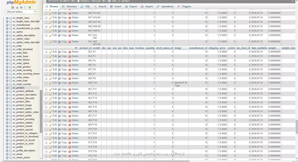 خب من خودم تونستم جواب خودمو پیدا کنم کافی در قسمس PHP my admin  بروی دیتا بیس مورد نظر بریم و از Table  ها  table product  رو انتخاب کنیم و سپس محصولات رو نسبت به کد اونها و مسیر مربوط به image ادیت کنیم ....||http://web.tosinso.com/files/get/098a4fdc-5673-466a-831e-d507893b8f04|| 