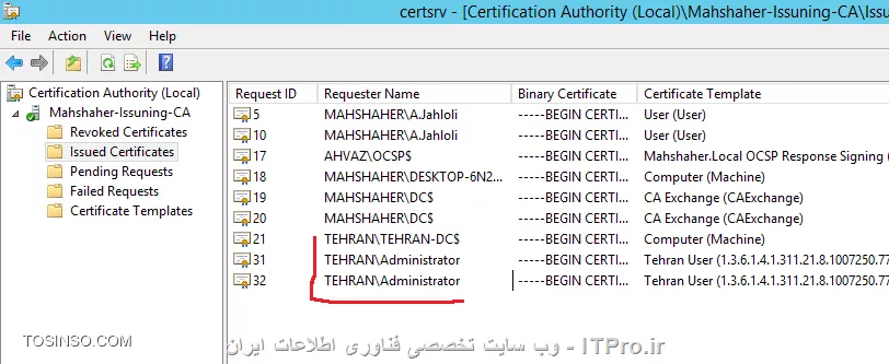 آموزش جامع PKI در مایکروسافت و Active Directory Certificate Services : قسمت یازدهم