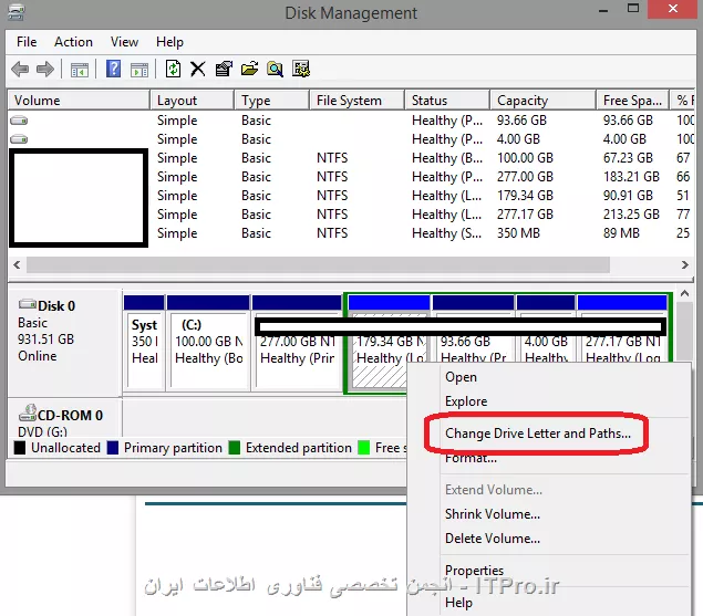 درود دوست عزیز...
ببینید ویندوز به پارتیشن مورد نظر drive letter داده یا نه! این مورد رو بررسی کنید.
اگه نداده add کنین.
ویندوز پارتیشن هایی که Drive Letter ندارن رو نشون نمیده.

||http://network.tosinso.com/files/get/0db91ede-fab7-4e31-9bb2-36267db220b4||

صدا دادن هارد هم دلایل مختلفی داره... اگه سخت افزاری نباشه نرم افزاریه لذا میتونین از برنامه هایی نظیر hiren boot برای بدسکتور گیری استفاده کنین. البته اینم باید بگم از سوالتون فهیدم هارد رو تازه گرفتین. پس بعیده ماله بد سکتور باشه. بازم باید بگم فقط بدسکتور عامل صدا دادن نیست.

پشت هارد معمولن یه جامپر خورده که میشه سرعت رو باهاش کنترل کرد. اگه اون جامپر هست اونم چک کنین.