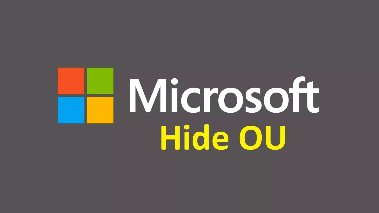 آموزش مخفی کردن OU اکتیودایرکتوری از دید کاربر