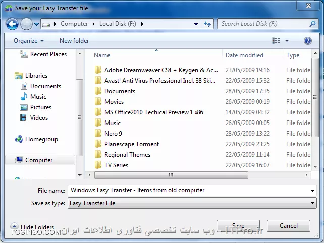 درود به همه دوستان خوب ITPRO ، با دومین جلسه از سری آموزش های مدارک بین المللی مایکروسافت موسوم به MCSA  در خدمت عزیزان هستم. در جلسه اول و قبل، ما در مورد انواع نسخه های ویندوز 8 و ویژگی های هر کدام از آنها بحث کردیم. در این جلسه اما، مبحث اصلی ما حول محور چگونگی نصب ویندوز و انواع روش هایی که در این زمینه کاربرد دارند خواهد چرخید. پس با ما باشید.

!! نکات مهم پیش از نصب ویندوز
فرض کنید ادمین شبکه ای بزرگ شده اید که در آن 500 کامپیوتر قدیمی با ویندوز XP وجود دارد، و بر اساس سیاست های کلی شرکت قرار است تمامی این سیستم ها به ویندوز 8  تغییر و ارتقا یابند. پس قطعا به سخت افزارهای پر قدرت تری نیازمند خواهیم بود تا چنین عملیاتی را انجام دهیم. حال اگر شما بدون هیچ بررسی فنی دقیق بر روی سیستم های فعلی شرکت، درخواست خرید سخت افزار یا نرم افزار برای 500 عدد کامپیوتر نمایید و پس از ارتقا متوجه شوید که فلان نرم افزار یا سخت افزار با تمام آن 500 کامپیوتر جدید سازگاری ندارد چه خواهد شد؟ یک فاجعه بزرگ که ممکن است به اخراج شما بیانجامد. خوشبختانه مایکروسافت برای حل این مشکل تدابیر خاصی را در نظر گرفته است که از جمله مهم ترین آنها می توان به موارد زیر اشاره نمود:

!! بررسی کلاینت ها با استفاده از Windows AIK
Windows AIK (WAIK) نام مجموعه ابزارهایی ست که مایکروسافت به کاربران ارائه نموده تا پیش از ایجاد هر گونه تغییر بر روی کامپیوتر یا مجموعه ای از کامپیوترها، به بررسی وضعیت آنها از لحاظ سخت افزاری و نرم افزاری پرداخته و از اینکه آنها قابلیت نصب ویندوز 8 را دارند مطمئن می گردد. بدین صورت که WAIK با بررسی وضعیت فعلی سخت افزارهای کامپیوتر و نیز سنجش قدرت آن، گزارشی را در این زمینه به ما ارائه خواهد داد و به ما خواهد گفت که آیا سخت افزارها و نرم افزارهای فعلی قابلیت ارتقا به ویندوز 8 را خواهند داشت یا خیر! آموزش کار کردن با این برنامه در جلسات بعدی به شما عزیزان داده خواهد شد. اما در اینجا تنها دانستن نام آن بسنده می کند.

!! انتقال دادن فایل های مهم ویندوز
بسیار مهم است که پیش از نصب ویندوز 8، اگر احیانا فایل و یا فایل هایی بر روی Desktop، My Documents یا درایو ویندوز فعلی (مثلا درایو C) داشته باشیم، ابتدا آنها را به درایوی دیگر منتقل کرده، چرا که اگر ویندوز 8 را بدون آپگرید کردن و به تازگی بخواهیم نصب کنیم، تمامی فایل هایی که در مسیرهای ذکر شده وجود داشته باشند، در حین عملیات نصب حذف و غیر قابل بازگشت خواهند شد. شایان ذکر است که در اینجا منظور از اسناد مهم، بیشتر فایل های موجود در My Documents و Desktop بوده، و برنامه های فعلی ویندوز مورد توجه نمی باشد.از رایج ترین روش ها برای انتقال فایل می توان به هارد دیسک های اکسترنال، حافظه های فلش، و نیز CD و DVD اشاره کرد، که فرد با رایت آنها بر روی CD و DVD، و یا انتقال آنها به حافظه های جانبی از حذف شدن احتمالی آنها جلوگیری به عمل خواهد آورد.

از دیگر روش های موجود، بهره گرفتن از برنامه های جانبی همچون USMT و نیز Windows Easy Transfer موسوم به WET می باشد. این برنامه های نیز برای انتقال فایل های مهم به جایی دیگر به غیر از کامپیوتر فعلی کاربر داشته و مورد استفاده قرار می گیرند. شایان ذکر است که در این قسمت، تمرکز ما بر روی WET بوده، و نحوه کار کردن با USMT در آینده به شما عزیزان آموزش داده خواهد. برای شروع به کار با WET ابتدا نیاز به تهیه کابل مخصوصی به نام Windows Easy Transfer Cable داریم. این کابل که نوع خاصی از کابل USB می باشد را می توانید در تصویر زیر ببینید: 
<center>
||http://tosinso.com/files/get/8be7d359-a7e6-4c60-ba9c-c3b05e9f5e10||
<center>
پس از تهیه کابل فوق، دو سرکابل را به پورت های USB دو کامپیوتری که قصد انتقال اطلاعات بین آنها را داریم وصل می کنیم. سپس در ویندوزی که قصد داریم اطلاعات آن را به ویندوز جدید منتقل نماییم، با رفتن به منوی Start و سپس قسمت System Tools بر روی Windows Easy Transfer کلیک کرده تا برنامه مذکور باز شود. در اینجا فرض ما بر این است که قصد انتقال فایل از ویندوز 7 به ویندوز 8 را داریم: ابتدا منوی Start ویندوز 7 را باز کرده، و سپس عبارت Windows Easy Transfer را در آن تایپ کرده تا برنامه باز شود
<center>
||http://tosinso.com/files/get/afdf3c37-6ca1-4645-94cf-fbe4931a9fb9||
<center>
پس از باز شدن برنامه بر روی کلید Next کلیک کرده تا به صفحه بعد برویم
<center>
||http://tosinso.com/files/get/b00512f9-659f-4a60-affc-34b88aa872ce||
<center>
در این قسمت از بین گزینه های پیش رو، گزینه اول، یعنی An Easy Transfer Cable را انتخاب می نماییم
<center>
||http://tosinso.com/files/get/cbbe4536-be69-4fb6-b359-5deb9c2dbff3||
<center>
در مرحله بعد گزینه This is my old PC را انتخاب و Next می کنیم
<center>
||http://tosinso.com/files/get/941bded3-dc35-45e5-962c-138aa90412af||
<center>
سپس در این مرحله ویندوز شروع به اسکن کامپیوتر قدیمی (ویندوز 7) کرده و هر آنچه را که قابلیت انتقال داشته باشد برای ما لیست خواهد نمود.
<center>
||http://tosinso.com/files/get/3771735b-fecf-43e1-a295-d04f09374bd5||
<center>
ما نیز مواردی را که WET برایمان لیست کرده را انتخاب و بر روی Next کلیک می نماییم
<center>
||http://tosinso.com/files/get/80c0114d-fadf-4945-b3d4-860639069d4f||
<center>
همان طور که در تصویر بالا نیز مشاهده می نمایید ویندوز پیشنهاد گرفتن پشتیبان از یوزرهای کامپیوتر فعلی و نیز پوشه های به اشتراک گذاشته شده را به ما داده، که ما نیز بدون ایجاد تغییری در آن، این موارد را پذیرفته و سپس بر روی Next کلیک می نماییم.در صفحه بعد WET برای رمزنگاری فایل هایی که از آنها پشتیبان خواهد گرفت، از ما می خواهد تا پسوردی دلخواه و نیز مسیری برای ذخیره فایل پشتیبان وارد کنیم، که ما نیز پس از وارد کردن پسورد و دادن مسیر مورد نظر برای ذخیره فایل، در نهایت بر روی Save کلیک کرده تا فرایند پشتیبان گیری آغاز گردد.
<center>
||http://tosinso.com/files/get/7081ea72-bb33-465d-9256-996b30b0c91b||
||http://tosinso.com/files/get/0e413bae-afb6-4cd9-b20d-6d10213b1f09||
||http://tosinso.com/files/get/ffacec91-1cbc-486a-98e3-6ed89cdafe24||
||http://tosinso.com/files/get/bdf1a7ea-24b5-48ed-972c-4b6f2267a87a||
<center>
حال که پشتیبان گیری با موفقیت به اتمام رسید، وقت آن رسیده تا ویندوز قدیمی یعنی 7 را حذف، و اقدام به نصب ویندوز 8 نماییم. مراحل نصب ویندوز 8  در جلسه آتی مورد بحث قرار خواهدگرفت.اینک پس از بوت شدن ویندوز 8 و شروع به کار آن، مجددا برنامه Windows Easy Transfer را باز کرده تا عملیات بازگردانی اطلاعات پشتیبان گرفته شده را با هم انجام دهیم: پس از انتقال کلیه فایل ها با موفقیت، و نصب ویندوز 8 بر روی کامپیوتر قدیمی،  اکنون بایستی فایل های پشتیبان گرفته شده را مجدد به آن کامپیوتر بازگردانیم. بدین منظور دوباره برنامه Windows Easy Transfer را باز کرده و با توجه به اینکه فایل های پشتیبان گرفته در کجا ذخیره شده اند اقدام به بازگردانی آنها می نماییم. در زیر می توانید مراحل را مشاهده نمایید:
<center>
||http://tosinso.com/files/get/14bb32e1-1b18-487b-b714-6405b975e230||
||http://tosinso.com/files/get/ed83c40a-8e63-4500-b3d4-d219720254e8||
||http://tosinso.com/files/get/4cae54cb-2e7c-48ea-bcca-aae043f9a7a4||
<center>
در اینجا از ما پرسیده می شود که آیا فایل پشتیبان را بر روی هارد دیسک کامپیوتر یا هارد اکسترنال ذخیره کرده اید؟ و ما با زدن Yes با آن موافقت کرده و Next می کنیم.
<center>
||http://tosinso.com/files/get/2b02a672-6d14-47bc-a1b0-e26a89e03feb||
<center>
آدرس محلی را که فایل پشتیبان گرفته شده را بر روی آن ذخیره کرده ایم داده، و بر روی Open کلیک می کنیم ، در قسمت بعد پسوردی را که در مراحل اولیه کار برای فایل بکاپ در نظر گرفته بودیم را وارد و Next می کنیم.
<center>
||http://tosinso.com/files/get/e1e745b3-e831-4295-a7df-5dad5dcfc027||
<center>
در پایان نیز بر روی دکمه Transfer کلیک کرده تا فرایند انتقال شروع گردد
<center>
||http://tosinso.com/files/get/6b6dcf10-389f-4fc3-8290-e15551da6574||
||http://tosinso.com/files/get/d1c8f8f3-9c0c-4f2d-8434-83d251e639f3||
<center>
پس از پایان یافتن مراحل بازگردانی نیز، اگر بخواهیم گزارش مربوطه و نیز جزییات کار را ببینیم بر روی See what was transferred کلیک و یا در غیر این صورت بر روی دکمه Close کلیک می کنیم.توجه داشته باشید که تمامی مراحل بالا برای پشتیبان گرفتن از یوزرهای موجود بر روی کامپیوتر فعلی، و نیز پوشه های به اشتراک گذاشته شده و نیز موارد مشابه به کار رفته بود.

!! بررسی صحت کارکرد درایورهای ویندوز فعلی با ویندوز 8
دومین موردی که پیش از نصب ویندوز بایستی مورد توجه قرار داد، درایورهای کامپیوتر قدیمی می باشد، بدین معنی که ادمین بایستی پیش از ارتقا، از اینکه سخت افزارهای موجود قابلیت کار کردن بر روی ویندوز 8 را داشته اطمینان حاصل نماید، در نتیجه ادمین موظف است تا پیش از نصب ویندوز کامپیوترهای شرکت، هوشمندانه کلیه سخت افزارهای موجود کامیپوترها به همراه درایورهای آن را تست نماید، تا در صورت نیاز سخت افزارهای جدید تهیه کند، و اگر نیز نیازی به تهیه سخت افزار جدید نبود، به سخت افزارهای فعلی بسنده نماید. برنامه ای که مایکروسافت برای این کار در اختیارمان گذاشته ابزارکی با نام Signature Verifier می باشد. این ابزارک کلیه درایورهای مربوط به سخت افزرهای کامپیوتر را تک به تک بررسی و در صورت مورد داشتن آنها با ویندوز و عدم سازگاری، آن را به ما اعلام خواهد کرد. بدین منظور ابتدا کنسول CMD (Command Prompt) را باز کرده و با تایپ Sigverif.exe برنامه مربوطه برایمان باز خواهد شد.
<center>
||http://tosinso.com/files/get/13b2663d-ce89-44d6-9e80-64d982eda0ce||
<center>
ضمن این که بایستی توجه داشت که در صورت وجود هر گونه خلل یا ناسازگاری در درایورهای فعلی کامپیوتر، این ابزارک آن را به شما نمایش داده، که در این صورت بایستی نسبت به رفع ایراد درایور و یا جایگزین کردن سخت افزار مربوطه اقدام نماییم.
<center>
||http://tosinso.com/files/get/f405c5b4-ac69-4aec-9588-03c9078d2f67||
||http://tosinso.com/files/get/62482703-86f1-4172-9b4e-02df4c6f79ec||
||http://tosinso.com/files/get/568ae354-0458-4522-90f8-899357fa6ed3||
<center>
اکنون که کلیه موارد لازم برای نصب ویندوز 8  را با هم مورد بررسی قرار دادیم و از عدم وجود هرگونه عیب و ایراد احتمالی رد سیستم مطمئن شدیم، زمان آن فرا رسیده تا شروع به نصب ویندوز 8 نماییم. مراحل و هم چنین توضیحات مربوط به نصب ویندوز 8 در جلسه بعدی خدمت عزیزان ارائه خواهد شد.
<left>
شاد باشید و سربلند
<left>

نویسنده : اسحاق احمدپور
منبع :| جزیره سرویس های شبکه مایکروسافت وب سایت توسینسو::https://tosinso.com/microsoft|
هرگونه نشر و کپی برداری بدون ذکر منبع و نام نویسنده دارای اشکال اخلاقی است