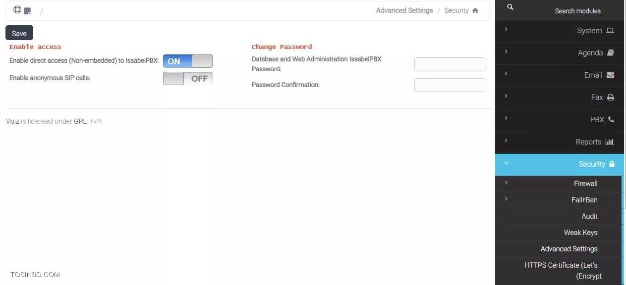 Direct Access TO issabel pbx
