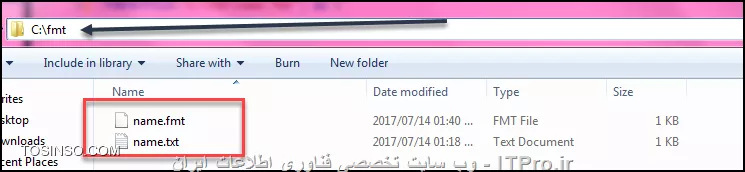 با سلام
خوب شروع می کنیم آموزش تصویریمون رو :
برای ساخته Format File یا همون FMT نیاز داریم به BCP : این ابزار ابزار کم حجی و اصطلاحا مبتنی بر خط فرمان هست
خوب برای اینکه ابتدا مطمئن بشیم این ابزار بروی سیستم ما نصب شده است 
در cmd ویندوز تایپ می کنیم bcp :
<center>
||https://dba.tosinso.com/files/get/13322085-fa6e-4489-930e-b562c4292f91||
<center>
وقتی در cmd تایپ کنیم bcp اگر نصب باشه جواب بازگشتی نحوه ی استفاده از اون هست ولی اگر نشناسه کامند رو خوب پیغامی مبنی بر اینکه این کامند در سیستم عامل قابل شناسایی نیست
-------------------------------------------------------------------
دقت کنید که اگر SQL SERVER رو به صورت کامل نصب کرده باشید نیازی به این بخش ندارید 
در این قسمت آموزش نصب ابزار bcp رو شرح می دیم :
bcp چیه ؟ ابزاری است که به وسیله ی اون می تونیم اطلاعات را بین نادهای مختلف sql server انتقال بدیم
در اینجا می خوایم ابتدا باهاش FMT فایل برای یکی از جداولمون درست کنیم .
خوب برای نصبش دوتا پیشنیاز لازم داریم :
1- درایور مخصوص برای کار با ODBC که این ODBC بانک های اطلاعاتی مختلف و پشتیبانی می کنه
odbc توسط خود مایکروسافت ساخته شده برای اینکه برنامه ها بتونند با ایجاد ارتباط به بانک های اطلاعاتی مختلف به داده ها دسترسی داشته باشند . دقت کنید که یه فایل متنی هم ممکنه دیتابیسی باشه واسه خودش ! بله بعضی وقت ها فلت فایل ها هم یک منبع اطلاعات هستند .
خوب برای دانلودش توی گوگل سرچ می کنیم :
<center>
||https://dba.tosinso.com/files/get/d61a0940-8d56-47ce-a33d-598209039156||
<center>
بعدش به راحتی از سایت خود مایکروسافت دانلودش می کنیم :
<center>
||https://dba.tosinso.com/files/get/6b8f9c88-dbc5-4ea8-b498-febff70360af||
<center>
بعد بر اساس نوع سیستم عاملمون یکی از فایل ها رو انتخاب می کنیم :
<center>
||https://dba.tosinso.com/files/get/c0c79197-c928-4041-bfd0-c48bb3c18460||
<center>
خوب دومین پیشنیاز :
2-پکیج دومی پکیجی است که قابلیت تعامل با sql server رو از طریق خط فرمان مهیا می کنه
اسم پکیج هست :
Microsoft® Command Line Utilities 13.1 for SQL Server
دقیقا مثل پکیج اول توی گوگل سرچ کنید و دانلود کنید
***** دقت کنید که ابتدا پکیج اول یعنی ODBC رو باید نصب کنید و بعدش Command Line Utility .
-------------------------------------------------------------------------------------
هر دو پکیج رو در ضمیمه ی همین پست می تونید دانلود کنید برای تسریع در روند کارتون .
بسیار خوب حالا همه چیز برای ساخت Format File آماده است:
فایل fmt باید از روی یکی از جداول موجود در بانک اطلاعاتی ساخته بشه :
خوب اگه فقط فایل متنی داریم (فایل های متنی مقادیر موجود در فایل های متنی بر دو اساس از هم جدا می شوند یا با کاما یا با فاصله ی خالی یا با تب tab ) ابتدا بر اساس همون فایل متنی یک جدول در دیتابیسمون ایجاد می کنیم :
**** سناریو : فایل متنی مانند پایین و به ما دادند و از ما می خوان که همه ی اطلاعات اون و وارد دیتابیس فعلی خودمون بکنیم :
<center>
||https://dba.tosinso.com/files/get/fd6d5290-d4df-4a38-8697-254b2fbea85f||
<center>
پس ما هم برای قرار دادن اطلاعات بالا درون جدول نیاز به دو ستون داریم اولی نام و دومی نام خانوادگی :
<center>
||https://dba.tosinso.com/files/get/434d2f2f-e79a-417d-a3ba-1f057cfab4c6||
<center>
جدول بالا رو با نام Table در دیتابیسمون ذخیره می کنیم به نام جدول دقت کنید اون و نیاز داریم برای استفاده در ابزار bcp :
حالا زمان استفاده از bcp رسیده :
همان طور که می دونید sql server از دو نوع اعتبار سنجی پشتیبانی می کنه : 1- sql server که یعنی از نام کاربری های درون خود سرور استفاده کنم 2-windows از نام کاربرهای ویندوز که موقع نصب به سرور معرفی شده است استفاده کن 3- حالت ترکیبی هم حالت 1 و هم حالت 2
خوب من از حالت ترکیبی بروی سرور خودم استفاده می کنم دقت کنید که قصدم دقیقا اعتبار سنجی با نام کاربری که موقع نصب به سرور معرفی کردم استفاده کنم bcp به این حالت که از نام کاربری در ویندوز استفاده کنید میگه trusted connection  به معنی ارتباط مورد اعتماد .
خوب پس موقع اجرا کردن cmd ویندوز کلید shift رو نگه می داریم و روی cmd راست کلکی می کنیم و بعد روی
Run As Different  User و انتخاب کنید بعد پنجره ی اعتبار سنجی ویندوز ظاهر میشه و ازمون نام کاربری و گذرواژه ی کاربر مورد نظر رو می خواد :
<center>
||https://dba.tosinso.com/files/get/1ead78bf-b69f-4e08-a9e5-b1914e6e990d||
<center>
*** نام کاربری وگذرواژه ایی رو وارد کنید که در موقع نصب sql server اون و معرفی کردین . (امیدوارم متوجه منظورم شده باشین) .
خوب به هر حال cmd رو با همون کاربر مورد نظر که کاربر قابل اعتماد sql server است اجرا می کنیم
حالا می تونیم از طریق خط فرمان به دیتابیسمون و جداولش دسترسی داشته باشیم :
برای ساخت فایل FMT  از روی جدول Table که واقع در دیتابیس db-itpro موجود است کافی است تایپ کنیم :
<center>
||https://dba.tosinso.com/files/get/ab814e18-f18e-4a29-ab4a-a5ccd07be242||
<center>
دقت کنید بعد از t- یک کاما وجود داره که یادتون نره بزاریش به این معنی که مقادیر هر ستون با ، از هم جدا میشوند 
خوب پس از دستور بالا فایل fmt بروی درایو سی ساخته میشه
فایل متنی و فایل fmt رو در یک پوشه بروی روی درایو سی قرار می دیم :
<center>
||https://dba.tosinso.com/files/get/10631213-128e-435e-977d-e8c2f325159e||
<center>
بعد وارد محیط sql server managment studio میشیم و کوئری پایین و تایپ می کنیم :
<center>
||https://dba.tosinso.com/files/get/e1d451e3-c6a2-4a7b-9ba4-5aa5fd9bc7b4||
<center>
و نهایتا اینم خروجی دستور بالا :
<center>
||https://dba.tosinso.com/files/get/2017c19c-ee2b-4a91-a1ee-89b90bac9b09||
<center>
-------
فایل متنی و فایل fmt رو از لینک پایین دانلود کنید برای تست می تونید ازشون استفاده کنید :
|دانلود فایل متنی + FMT::http://www.mediafire.com/file/jswa1hzcf5c84bw/fmt.zip|
-------
دانلود پکیج odbc driver + sql command line utility :
|دانلود پکیج های مورد نیاز::https://www.mediafire.com/?19o4e6ukzghf110|