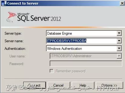 آموزش SQL Server صفحه اول Management Studio برای نمایش دادن INSTACE های موجود