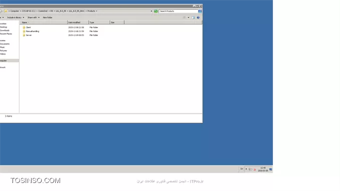  برنامهها هم سمت سرور هستن هم سمت کلاینت یعنی در هنگام آپدیت یا  نصب روی سرور هم پوشه برای نصب روی سرور داریم هم برای کلاینت.
||http://network.tosinso.com/files/get/10c32205-43db-43ec-a69e-6762f4d6af7c||