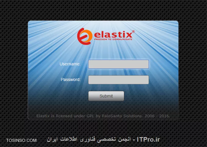 سلام خدمت ITPro های عزیز ، امروز یکی از دوستام ازم خواست که یک داخلی در VoIP که داشت اضافه کنم VoIP که داشت با Elastix راه اندازی شده بود و من با یکم سرچ پیدا کردم و براش اضافه کردم این آموزش رو برای شما عزیزان قرار می دهم امیدوارم لذت ببرید.
1.برای این کار IP سرور Elastix را در مرورگر وارد کرده و پس از نمایش پنجره لاگین به Elastix نام کاربری و رمز عبور خود را مانند تصویر زیر وارد کنید.
||http://tosinso.com/files/get/11bd0115-cb4d-4fbc-b806-ca79d3a5edfb||
2.پس از ورود به محیط کاربری Elastix به منوی PBX بروید.
||http://tosinso.com/files/get/739713e1-5ffb-4677-b21f-a1739ef4201e||
3.از سمت چپ روی گزینه Extensions کلیک کنید.
||http://tosinso.com/files/get/06369769-ac69-4d05-91d1-b43e61900525||
4.از سمت راست در گزینه ها SIP را انتخاب کنید.
||http://tosinso.com/files/get/bbf4bb62-b853-43c5-a487-55cd828fb41a||
5.روی Submit کلیک کنید.
||http://tosinso.com/files/get/dc9b2054-3b43-4e32-8a0f-60f2daa2b834||
6.در قسمت User Extension شماره داخلی و در بخش Display Name نام کاربر را وارد نمایید.
||http://tosinso.com/files/get/db71b374-9a60-4f44-a22e-aaaf4a34f9a6||
7.در قسمت Secret رمز عبور کاربر داخلی برای Register شدن را وارد کنید.
||http://tosinso.com/files/get/1ee85858-7f55-4d57-b732-e0e694e6740d||
8.سپس در پایین ترین بخش روی Submit کلیک کنید.
||http://tosinso.com/files/get/f08063f9-76a5-4bfb-b59e-9439997d1c32||
9.پس از Submit در سمت راست داخلی اضافه می شود.
||http://tosinso.com/files/get/96706b3d-4329-4380-ad9c-83740b2cc18c||
10.در آخرین بخش روی گزینه Apply Config کایک کنید.
||http://tosinso.com/files/get/7ed55b09-b64a-4ae3-8662-5bc65cb978fa||
تبریک می گم داخلی ساخته شد و لازم که برید روی گوشی یا نرم افزار های مربوط به VoIP ان را Register کنید.
موفق باشید
ITPro باشید

نویسنده : محمد جواد صبری
منبع : |جزیره ویپ وب سایت توسینسو::https://tosinso.com/network|
هرگونه نشر و کپی برداری بدون ذکر منبع و نام نویسنده دارای اشکال اخلاقی است