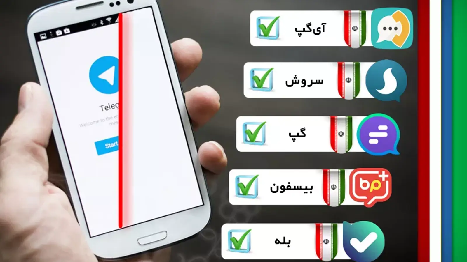 بررسی امکانات و امنیت پیام رسان های داخلی و خارجی