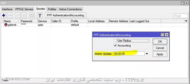 من یه اسکریپت نوشتم جواب میده...
<powershell>

system script add name=Reset-AllCounter source=/tool user-manager user reset-counters [/tool user-manager user find]

system scheduler add name=Run-Reset-AllCounter interval=24h start-time=23:59:59 on-event=Reset-AllCounter

<powershell>
در مورد این که وقتی حجم تموم میشه قطع نمیکنه
<center>
||http://network.tosinso.com/files/get/13e82dff-6d60-45b2-b4d7-8cbeafa4948e||
<center>
قسمت هایلایت رو مثه عکس بنویس