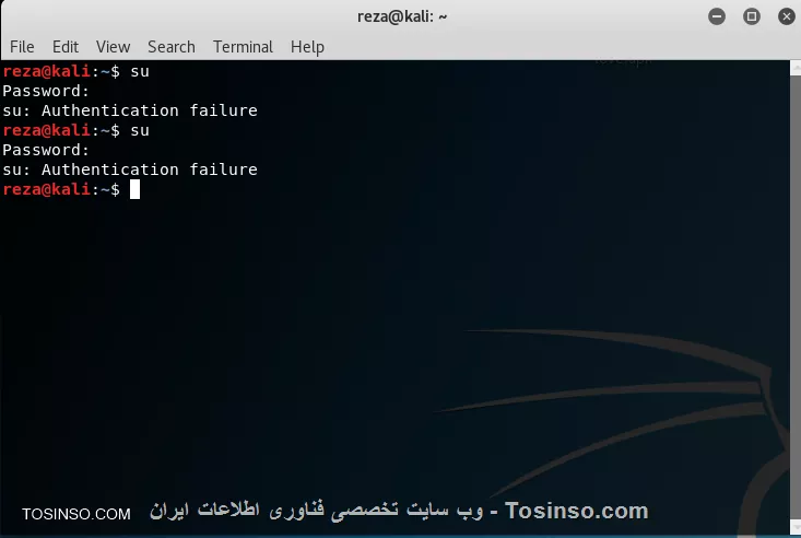 ببینید با وارد کردن دستور su پسورد و هم وارد میکنم ولی این ارورو میده

||https://linux.tosinso.com/files/get/15640d95-0c9a-4bd1-b84b-5ee62784adaa||