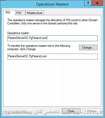 با سلام ، بعد از نصب ADC در سرور دوم بر طبق روش گفته شده در همین سایت به این مشکل برخورد کردم که وقتی ارتباط شبکه بین PDC و ADC قطع می شود Active Directory دیگر از روی خود سرور ADC لود نمی شود و error عکس اول را می دهد اما به محض برقراری ارتباط شبکه این مشکل حل می شود. در قسمت Operation Masters در اکتیو دایرکتوری هم در هر سه قسمت RID، PDC ،   Infrastructure اثری از نام سرور ADC نیست و در همه جا نام سرور PDC تکرار شده است(عکس دوم). گویا سرور ADC اکتیو دایرکتوری را روی خود نداشته و باید اطلاعات آنرا به صورت Online از PDC دریافت کند.
<center>
||http://network.tosinso.com/files/get/36a5b78e-10bc-41c9-964f-42fff21e9eae||
||http://network.tosinso.com/files/get/15c6b7d5-aa0f-45bb-864f-88aae49b31c6||
<center>