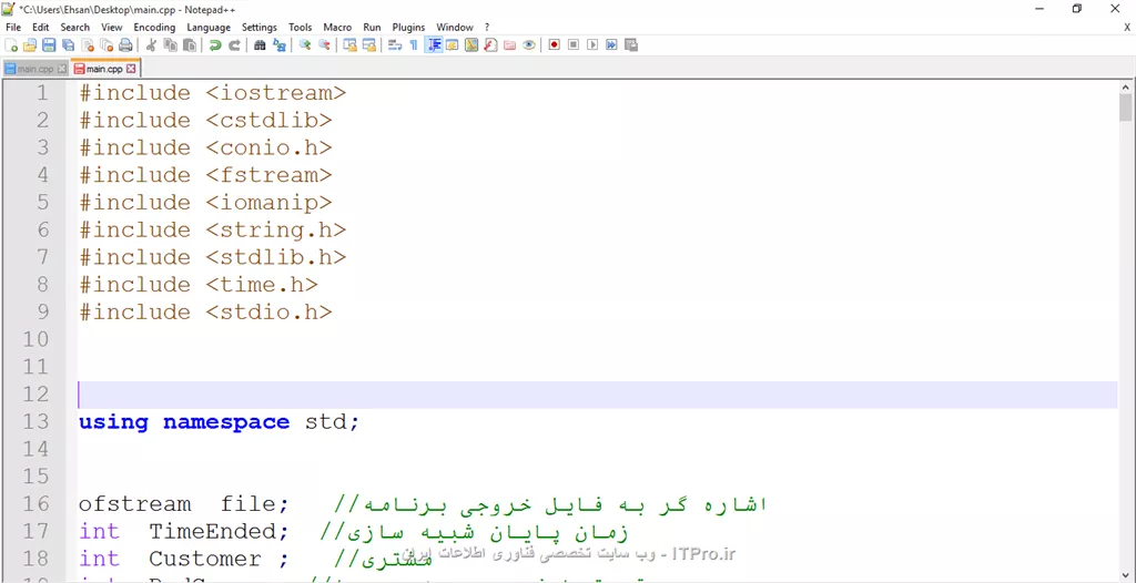 مثلا کتابخونه هایی که استفاد کردم تو برنامم اینا هستن :
<center>
||https://programming.tosinso.com/files/get/16613e9e-adf1-47cd-b242-92d0127da210||
<center>

ینی فقط مختص اجرا تو cpp ویژوال استودیو هستش ؟

مگه تو نصب ویژوال استودیو ، cpp هم پیش فرض نصب نمیشه ؟

چندتا سوال هم راجب یه سری کد cpp داشتم ، میشه راهنماییم کنید ؟ ممنون!
