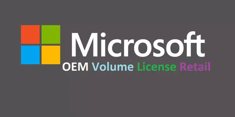 منظور از OEM Retail و Volume License در محصولات مایکروسافت چیست؟