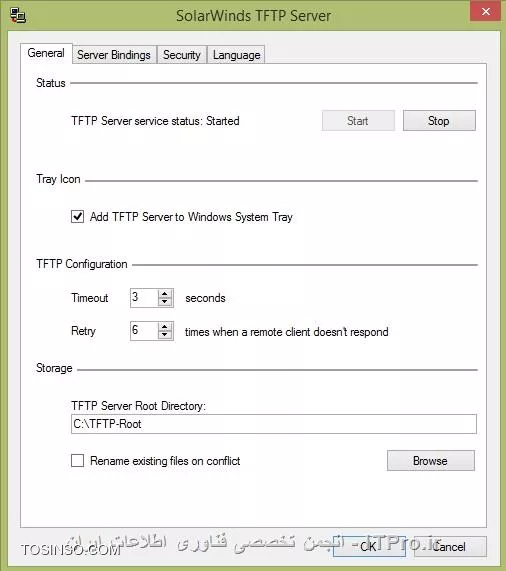 آموزش نصب TFTP سرور در ویندوز 