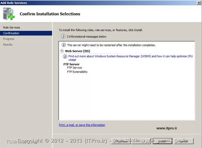 آموزش نصب و راه اندازی FTP  سرور در ویندوز سرور 2008