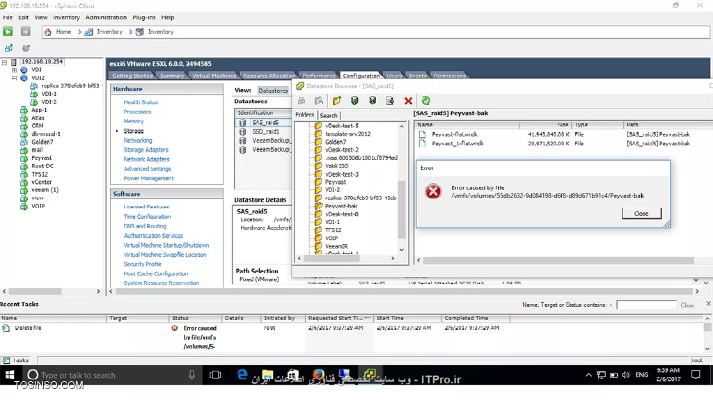 esxi 6-error