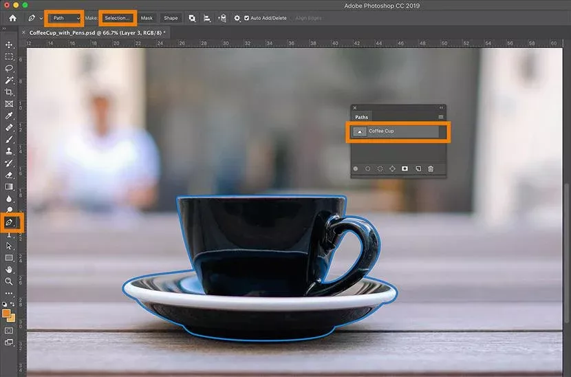 ابزار Pen Tool در فتوشاپ