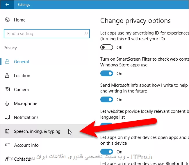 ||http://tosinso.com/files/get/b253bf8b-7246-40dc-b3e3-7b813b2edca0||

Cortana در ویندوز 10 یک سر و گردن بالاتر از سرچ های معمولی در ویندوز های اخیر است. Cortana همچنین یک دستیار مخصوص شبیه به Siri در iOS و یا OK Google در پلتفرم اندروید میباشد. اطلاعات وارد شده در Cortana در کامپیوتر و اکانت bing شما ذخیره میشود که نتایج را برایتان سفارشی سازی کند. Cortana میتواند مفید باشد هنگامی که شما نخواهید اطلاعات وارد شده در آن را برایتان ذخیره کند.شما میتوانید اطلاعاتی که Cortana برایتان ذخیره کرده را پاک کنید.در ادامه به شما اموزش میدهیم که چگونه اطلاعات ذخیره شده در حافظه Cortana را پاک نمایید...

--
*پاک کردن تاریخچه جستجو Cortana در کامپیوتر*:
برای پاک کردن تاریخچه جستجو در Cortana مانند شکل های زیر عمل کنید:

||http://tosinso.com/files/get/b269dd53-8126-4925-9d31-402630260afb||

||http://tosinso.com/files/get/547bdb7e-95bd-4b6b-88d2-72844eb51ce0||

 ||http://tosinso.com/files/get/6726ce57-a881-44e0-9b1a-963b02ef5c1c||

||http://tosinso.com/files/get/1a35e2b4-6915-4e52-8ae5-1b565bcb5a1f||

||http://tosinso.com/files/get/33ab102d-8816-465e-a438-19b32ca2ccee||

این روش نه تنها تاریخچه مربوط به اطلاعات ذخیره در Cortana را حذف میکند بلکه اطلاعات اضافی را که Cortana برای شما ذخیره کرده است را نیز حذف میکند.تنظیمات دیگری برای حذف تاریخچه Cortana وجود ندارد.بنابراین اگر شما فقط خواستید تاریخچه جستجو Cortana را پاک کنید ولی همچنین میخوهید تا Cortana چیز های بیشتری از شما بداند میتوانید مانند عکس زیر بر روی دکمه  “Get to know me” کلیک کنید تا قابلیت جستجوی Cortana دوباره فعال شود.

||http://tosinso.com/files/get/5e79da8f-e8ed-4580-977a-70ba5657f9fe||

*پاک کردن اطلاعات جمع آوری شده توسط Cortana در حساب کاربریBing تان* :
 برای پاک کردن اطلاعات ذخیره شده در حساب کاربری Bing خود مانند عکس زیر عمل کنید.

||http://tosinso.com/files/get/ac2ad8c5-a701-45bc-9f27-93b556f75537||

برای این کار ابتدا شما باید به حساب کاربری مایکروسافت خود لاگین کنید تا صفحه شخصی حساب کاربری بینگ تان بطور اتوماتیک باز شود.بعد اسکرول کنید و مانند شکل زیر روی Clear کلیک کنید.بعد از این کار برای اطمینان دوباره سوال میشود که مطمئنید میخواهید Clear کنید شما هم بر روی Clear کلیک میکنید.

||http://tosinso.com/files/get/68e574b9-c69e-4d07-94f1-501e82005290||

در ادامه صفحه ای مربوط به Recommand هایی برای اطلاعاتی که Clear شده اند را میتوان با کلیک کردن روی نوشته ای که در عکس زیر مشاهده میکنید مشاهده نمود.

||http://tosinso.com/files/get/ae766c3c-1995-4f48-b837-791ebbee4bfc||
امیدوارم مورد توجه شما قرار گرفته باشد.*ITPRO *باشید


نویسنده : امیرحسین کریم پور
منبع : انجمن تخصصی فناوری اطلاعات ایران(ITPro.ir)
منبع اصلی : |www.howtogeek.com::http://www.howtogeek.com/282512/how-to-clear-cortanas-search-history-in-windows-10/|
هرگونه نشر و کپی برداری بدون ذکر منبع و نام نویسنده دارای اشکال اخلاقی می باشد