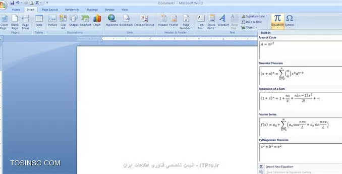 ||http://tosinso.com/files/get/66695c99-2052-48b6-8afa-b602cdf2afda||
! کوچک و بزرگ کردن حروف
حنماً میدانید زبان انگلیسی دارای دو نوع حروف است (کوچک و بزرگ) اگر در محیط Microsoft Word متنی دارید که تماماً با حروف کوچک است ولی ما میخواهیم اول تمام این کلمات به صورت بزرگ باشد و مابقی کوچک مثلا:
<ltr>
My Name Is Farhad Khanlari And I Love Itpro
<ltr>
برای این منظور کافی است پس از Select کردن متن از کلید های ترکیبی *Shift+F3* استفاده نمایید .
ضمناً این کلید ترکیبی را اگر دو بار پشت هم اجرات کنید تمام حروف بزرگ را به حروف کوچک و تمام حروف کوچک را به بزرگ تبدیل میکند .

||http://tosinso.com/files/get/fc4ce277-5953-417a-93f4-f6656c36388d||
! جداسازی تصویر از متن
حتماً براتون پیش اومده که یه متن زیاد دارای عکس های متعددی هست و میخوایید تمام عکس هاش رو جداگانه داشته باشید.
اگر فایل ورد شما ترکیبی از متن و تصویر است، میتوان متن را از تصویر جدا کرده و هر دو را به صورت جداگانه در اختیار داشته باشید.
ابتدا منوی اصلی نرم افزار ورد را باز نمایید(سمت چپ بالا)
 
سپس از قسمت save گزینه Other formats را انتخاب نمایید مطابق تصویر زیر
||http://tosinso.com/files/get/7da0f763-aa5a-4f21-b27d-e74e9f561e1b|| 
از قسمت save as type که نوع فورمت ها می باشد گزینه Web pages را انتخاب نمایید. 
و با نام مورد نظر فایل را save کنید
سپس به پوشه‌ای که فایل خود را در آن ذخیره کرده‌اید، بروید.

! طریقه نوشتن فرمول‌های ریاضی
حتماً برای دانشجویان و اساتیدی که دنبال این هستند که فرمول ریاضی خود را به صورت فایل ورد تمیز و خوانا تایپ نمایند این روش به کار خواهد آمد
ابتدا منوی اصلی نرم افزار ورد را باز نمایید(سمت چپ بالا)
 ||http://tosinso.com/files/get/aeca45c8-21be-4b2d-9255-f8e57ccdfe3b||
در پنجره‌ جدید همانند تصویر customize را انتخواب سپس سربرگ Commands را زده و Insert‌ Tab را انتخواب کنید
سپس Equation را select کنید و در نهایت add را بزنید
||http://tosinso.com/files/get/1ac36890-7417-44cf-941b-8d90769a6a60||

! بر طرف کردن مسدود شدن فایل ها در office 2013
اگر در office2013 با مشکل باز شدن فایل‌ها مواجه شده‌اید میتوانید به سادگی فایل های مسدود شده خود را باز نمایید
برای این منظور روی فایل مسدود شده راست کلیک و properties را انتخاب کنید از پنجره باز شده جدید ok را نتخاب نمایید. تا دیگر با پیغام خطای باز کردن فایل برنخورید.
 ||http://tosinso.com/files/get/92745597-6dec-492d-9617-7f99bc49e512||
اگر چندین فایل شما مسدود شده است از روش زیر استفاده کنید
اول نرم افزار مورد نظر را از مجموعه‌ی آفیس اجرا کنید. سپس Option را از منوی File انتخاب کنید در نهایت سپس Trust center را بزنید.
 بر روی دکمه‌ی Trust center setting کلیک نمایید.
||http://tosinso.com/files/get/cd414701-b077-496d-9aab-c09e360b0b1c||
Trusted locations را انتخاب کرده و جهت اضافه کردن یک مسیر جدید بر روی دکمه‌ی Add new location کلیک کنید.
ضمناً ، در قسمت Path می‌توان مسیر مورد نظرتان را وارد کنید و Ok کنید


نویسنده : فرهاد خانلری 
منبع : انجمن تخصصی فناوری اطلاعات ایران 
هرگونه نشر و کپی برداری بدون ذکر منبع و نام نویسنده دارای اشکال اخلاقی می باشد 