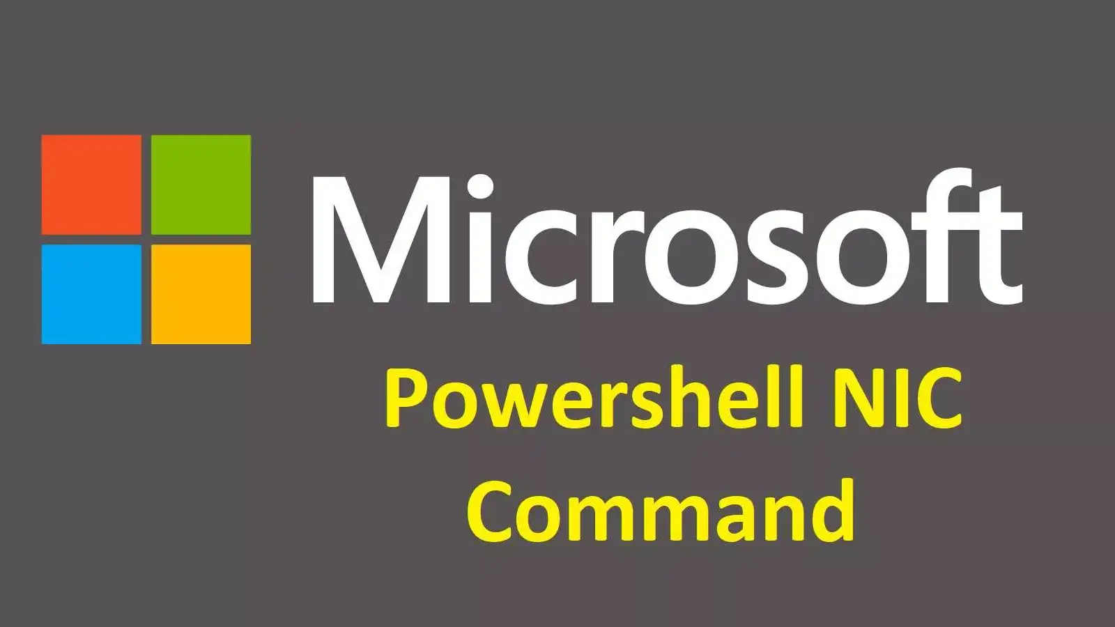 آموزش تنظیمات کارت شبکه با پاورشل (PowerShell)