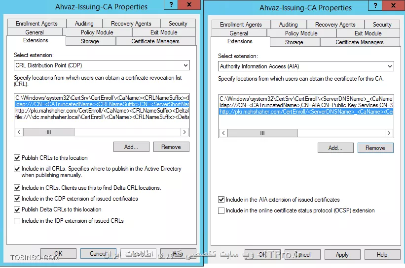 آموزش جامع PKI در مایکروسافت و Active Directory Certificate Services : قسمت دهم