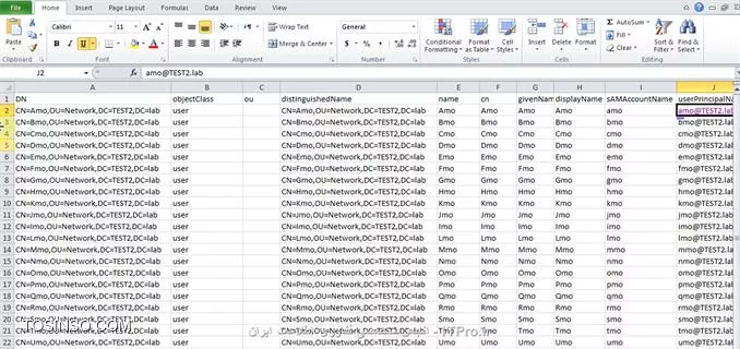 جا به جایی User Acount ها از دامینی به دامین دیگر با استفاده از فایل های CSVDE