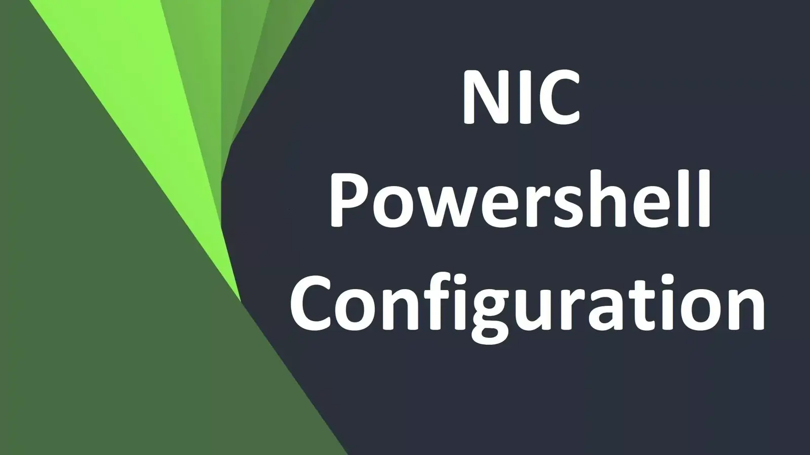 آموزش انجام تنظیمات کارت شبکه (تنظیمات IP) با پاورشل (Powershell)