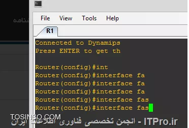 مشکل دسترسی به  fastethernet  در  putty