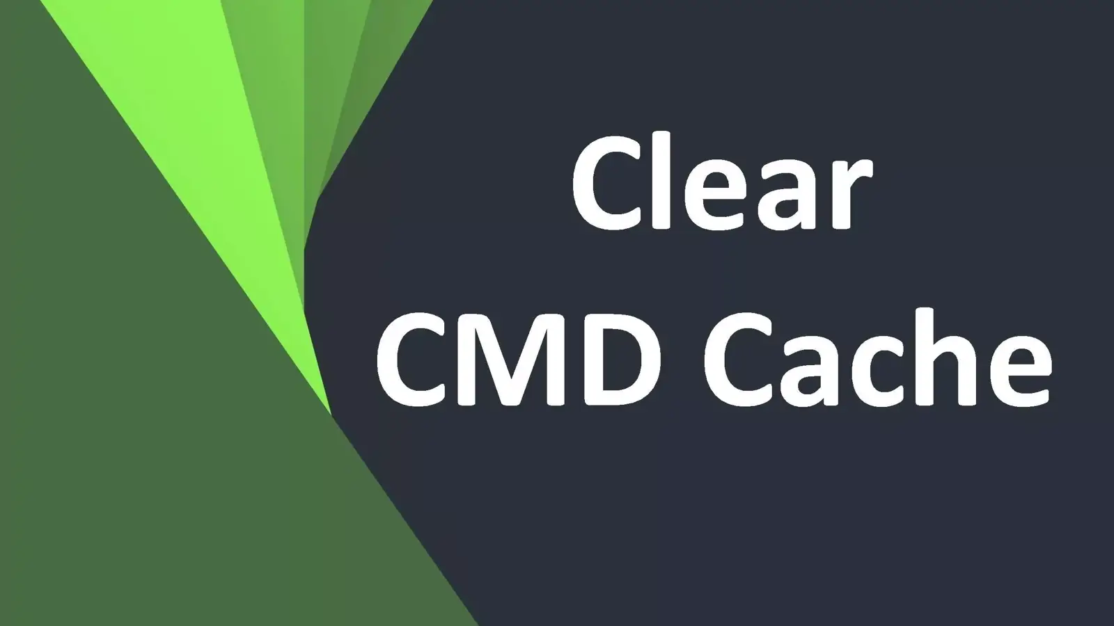 آموزش پاک کردن کش CMD و مشکل اجرای نشدن درست دستورات