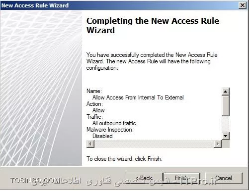 روش اضافه کردن Rule در فایروال TMG 2010