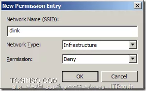 سلام
به واقع شما از تنظیمات پالیسی برای Wireless Network ها نمی تونید به این شکل برای غیر فعال کردن کارت شبکه وایرلس استفاده کنید، اما دو راه دارید:
1. Notepad را باز کنید و دستور زیر را در آن وارد کنید:
<c#>
 netsh interface set interface name=wifi admin=disabled
<c#>
فایل را با پسوند (bat.) ذخیره کنید بعد به Group Policy برید و یک  Log on/Start up Script ایجاد کنید و فایلی که درست کردید را وارد کنید و سپس به OU مورد نظر لینک کنید.
فقط این رو در نظر بگیرید که ممکن نام همه کانکشن ها برای Wireless Network
<c#>
wifi
<c#>
نباشد.
2. یک پالیسی با نام مناسب بسازید سپس بر روی آن کلیک راست و Edit را انتخاب کنید و به مسیر زیر برید
<c#>
Computer Configuration > Policies > Windows Settings > Security Settings > Wireless Network (IEEE 802.11)
<c#>
بر روی قسمت آخر کلیک راست کنید یا آنرا انتخاب و در قسمت Menu Bar بر روی Action کلیک و Create A New Wireless Network Policy for Windows Vista and Later Releases انتخاب کنید
||http://network.tosinso.com/files/get/15cdcfc6-ee5b-476b-8e9f-bc5d888d26fb||

در قسمت Policy Name یک نام مناسب وارد کنید و اطمینان حاصل کنید که تیک قسمت Use Windows WLAN AutoCOnfig service for clients خورده باشد.
||http://network.tosinso.com/files/get/11938b9a-1ffa-4244-a2e9-ee7b33cb3d60||

در همین پنجره به تب Network Permissions برید و بر روی Add کلیک کنید.
||http://network.tosinso.com/files/get/2343aa86-968e-4fac-82ec-2a6b3d6a9d02||

در این قسمت اسم SSID که قرار غیر فعال کنید را وارد کنید (مثلا: dlink) و نوع Network Type رو مثلا Infrastructure
||http://network.tosinso.com/files/get/223b5d48-1bc8-43ff-9f12-e8e11ef26508||

و در آخر Apply و OK کنید.
||http://network.tosinso.com/files/get/80de60f5-2200-40f3-a7e4-1574c03ea2d8||

حالا کاربران با وجود اینکه کارت شبکه وایرلس سیستمشون فعال هستش و اون Wireless Network رو می بینن، نمیتونن بهش وصل بشن.
||http://network.tosinso.com/files/get/ebf58c2a-8e40-4d65-9a7f-586c006f3999||

