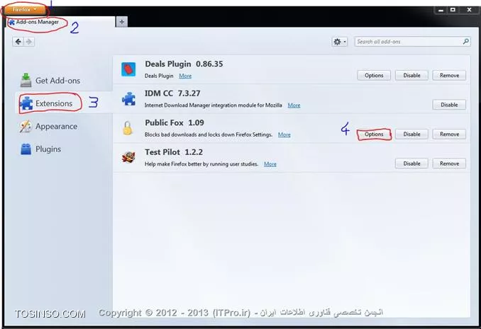وب سایت توسینسو