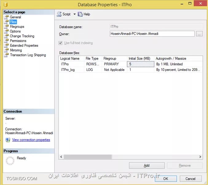 از بانکتون properties بگیرید، تو قسمت Files ببینید logical name برای Log چی نوشته. همون رو استفاده کنید:

||http://dba.tosinso.com/files/get/22d79a2a-0ac2-4dab-9b29-4dfa304e7ca6||