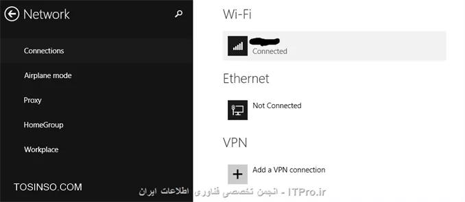 سلام به همگی  ، در این آموزش قسط دارم بگم چجوری میشه حالت Data Usage رو در ویندوز 8.1 فعال کرد. البته اول باید بگم این چی هست! Data usage به شما امکان میده که مصرف اینترنت رو ببینید. در ویندوز 8 با انتخاب کارت شبکه و انتخاب گزینه زیر فعال میشد. اما من که نتونستم دیگه اینجوری فعالش کنم. لذا از راه دیگه وارد شدم و میخوام راهم رو به شما آموزش بدم.
 
||http://tosinso.com/files/get/6e8b59b4-dd4d-454f-bcef-a7df24990010||
|عکس از لینک آقای محمد نصیری::http://gsm.tosinso.com/tips/4980/|

1-
||http://tosinso.com/files/get/aec6309d-6b5f-4c0b-8eb1-ecd9c966e6da||

2-
||http://tosinso.com/files/get/7289ca4e-40f4-4fc6-9dcf-7b1e7e2d9050||

3-
||http://tosinso.com/files/get/22e25978-4222-407a-a9cb-34d54f6ca4b0||

4-
||http://tosinso.com/files/get/0c7631f1-74ce-4ed5-8b11-41bc7814673b||

5-
||http://tosinso.com/files/get/50e18987-3ed5-4ce1-8ee7-6312c4549ac8||

و تمام. موفق باشید.