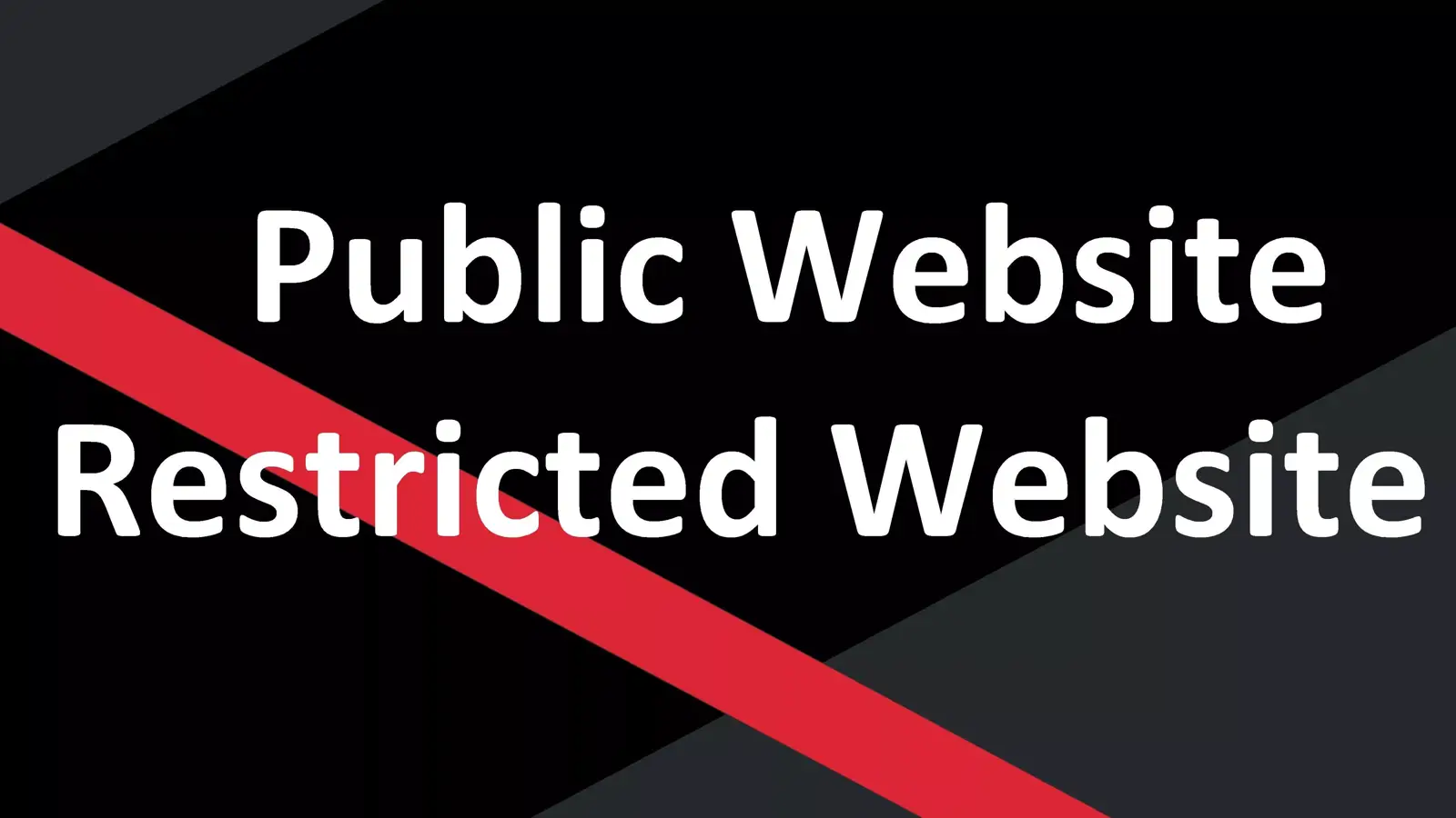 تفاوت وب سایت عمومی (Public) و محدود شده (Restricted) در چیست؟