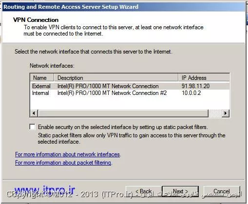 راه اندازی Network Access Protection
