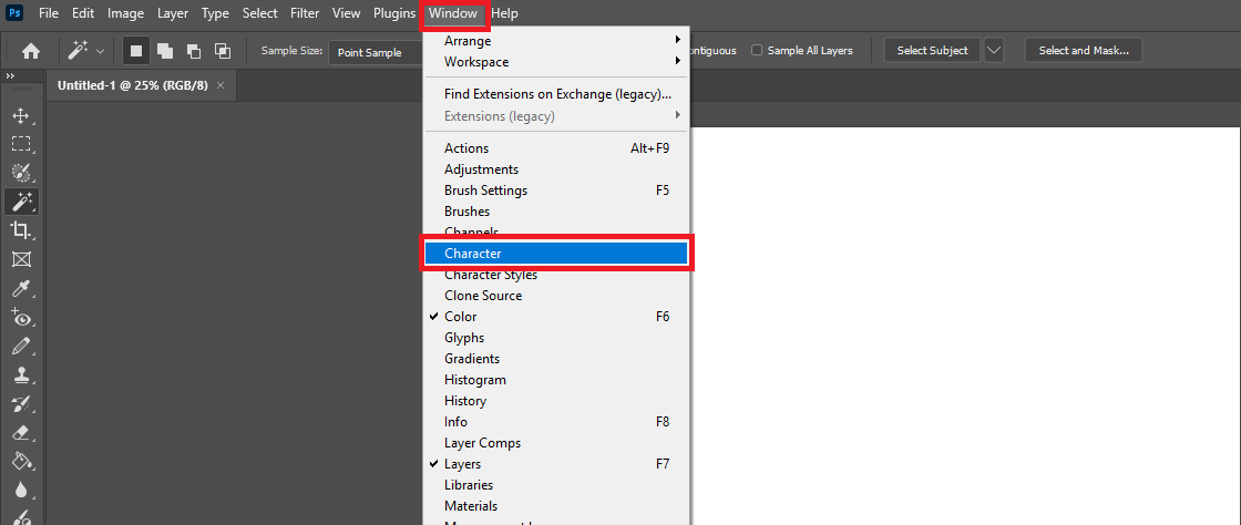 حل مشکل تایپ انگلیسی اعداد در فتوشاپ