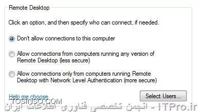 تفاوت Network Level Authentication و Less Secure