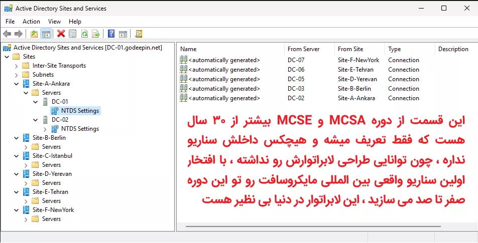 آموزش MCSA | آموزش MCSE | آموزش مهندسی شبکه مایکروسافت