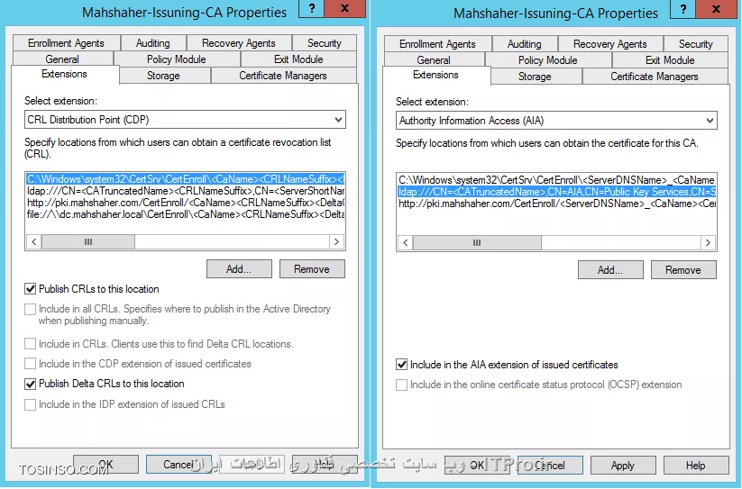 آموزش جامع PKI در مایکروسافت و Active Directory Certificate Services : قسمت دهم