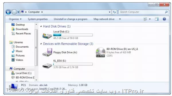 !! مسدود کردن USB Flash Drives 
در این آزمایش قصد داریم تا با کسپرسکی سرور 10 فلش مموری USB را مسدود کنیم 

-  ماشین PC 1 را باز کنید و وارد VMware Workstation شده و روی VM بروید در بخش Removable Devices مطمئن شوید که Connect باشد حالا یک فلش مموری را قرار دهید 

||https://tosinso.com/files/get/8ad04506-9d36-4490-acd6-11b320c009a5||

- روی Pc 1 روی Start سپس وارد Computer شوید مطمئن شوید که فلش مموری کار می کند 

||https://tosinso.com/files/get/2c47e4aa-b7d6-48f7-8b35-d33cc9c11132||

- Security-Center 

1- وارد Administration Console شوید 

2- سپس وارد گروه Workstations و تب Policies را بزنید 

||https://tosinso.com/files/get/650bdf2e-5bea-4c36-8d08-2b9045254907||

3- انتخاب کنید پالیسی KES 10 SP2 workstation policy 

4- حالا policy properties را باز کنید 

5- وارد Device Control شوید 

||https://tosinso.com/files/get/c535436b-c882-44bf-9da6-420ca901632b||

6- انتخاب کنید  Removable drives 

7- روی تب  Access روبروی عبارت Removable drives کلیک کنید 

||https://tosinso.com/files/get/1d007a39-d142-45a6-b372-8a05ba16d58c||

8- روی Block کلیک کنید 

||https://tosinso.com/files/get/c535436b-c882-44bf-9da6-420ca901632b||

9- حالا OK کنید 

10- صبر کنید تا پالیسی اعمال شود 

11- وارد ماشین PC1 شوید باید اخطاری مانند زیر را مشاهده کنید 

||https://tosinso.com/files/get/5dc0a80b-7f3a-46be-924b-5f8e981adc2a||

11 - در پایین صفحه می توانید روی لینک Request access کلیک کنید صفحه ای مثله زیر نمایان می شود :

||https://tosinso.com/files/get/e26682a8-07e9-4de5-920b-fb3a157995e5||

12- شما می توانید درخواستی را برای مدیر شبکه ارسال کنید با کلیک روی  Send تا دسترسی شما را بررسی و در صورت صلاحدید آن را باز کند 

13- وارد Administration Server و در بخش Events 

||https://tosinso.com/files/get/b5d6ad89-f7aa-47d9-841d-07bcfd5700f4||

14- بر روی User requests کلیک کنید 

||https://tosinso.com/files/get/0228c035-08af-496b-ab81-feb0e146c4e9||

15- حالا درخواست را مطالعه کنید 

نویسنده : سید احمد توسلی
منبع : |جزیره امنیت اطلاعات و ارتباطات وب سایت توسینسو::https://tosinso.com/security|
هرگونه نشر و کپی برداری بدون ذکر منبع و نام نویسنده دارای اشکال اخلاقی است