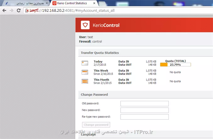 سلام
ابتدا 2 تا کارت شبکه نصب کنید و یکی متصل به شبکه داخلی و یکی متصل به اینترنت (مودم ADSL)  و سپس روی اونها ip  ست کنید اگر مودم در حالت بریج بود روی اینترفیس کانکشن PPPOE  ست کنید 
||http://network.tosinso.com/files/get/b91e199a-5728-4121-ad7a-81df1521acce||

||http://network.tosinso.com/files/get/33458684-8b47-4073-beef-25cad939903d||

سپس یوزر تعریف می کنید 

||http://network.tosinso.com/files/get/19e2fea4-0319-448c-8ab6-fbdf11dfd3ed||

محدودیت مورد نظر را به یوزر اعمال می کنید 

||http://network.tosinso.com/files/get/ac04e11f-4fcc-49d6-a03c-533896f8802c||

gateway  سیستم کاربران را IP کریو قرار می دهید

||http://network.tosinso.com/files/get/94deded2-d154-45b0-abaf-4016eaeccad8||

کاربر موقع باز کردن وب سایت به صفحه لاگین کریو فرستاده میشه پس از وارد کردن نام کاربری می تواند از اینترنت استفاده کند

||http://network.tosinso.com/files/get/05e6e8a6-8c3a-4c12-97cc-807656fedf58||

||http://network.tosinso.com/files/get/0d57c246-e73b-483c-97ea-05028a916280||

کاربر برای دیدن مقدار حجم مصرفی باید ip کریو را وارد کند 

||http://network.tosinso.com/files/get/2d1a2784-7e42-4200-b8cb-d2595cbbfb87||

البته اگر در شبکه Active Directory  داشته باشید که ابتدا کریو را جوین میکنید و سپس کاربران می توانند با یوزر خودشان از اینترنت استفاده کنند 
برای اینکه کاربر ابتدا احراز هویت شود تیک Always require users to be authenticated when accessing web pages را بزنید 

به صورت پیش فرض کریو یه rule  داره که دسترسی به اینترنت را برای تمام سرویس ها allow کرده که شما بعدا می توانید طبق سیاست های خودتون rule  های جدید بسازید و سرویس های خاصی را ببندبد 

||http://network.tosinso.com/files/get/2998c46b-d8a3-4243-903e-9dff79f0aa10||
