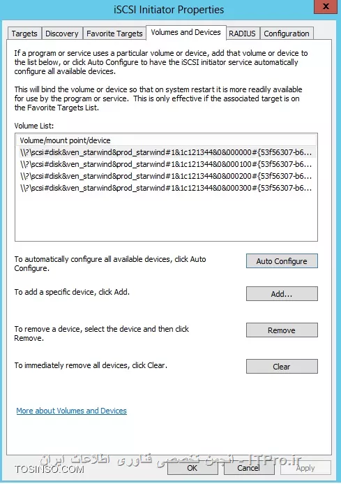 آموزش استفاده از iSCSI Initiator و استفاده از SAN Storage
