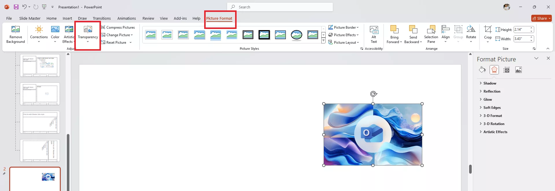 شفافیت در تصویر