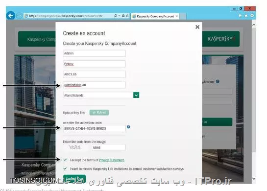 !! حذف برنامه های ناسازگار با کسپراسکی 
همانطور که در درس های گذشته گفته شد کسپراسکی در زمان نصب نسبت به برنامه های امنیتی و انتی ویروس های برند های دیگر واکنش نشان می دهد لذا باید آنها را از روی کلاینت ها و سرور ها حذف کرد که این کار را به صورت خودکار در زمان نصب کسپراسکی انجام می دهد ، کسپراسکی همچنین این قابلیت را بر اساس INI فایل ها که همراه برنامه ها نصب می شوند و توسط مسیر %ProgramFiles%(86X)\Kaspersky Lab \ Kaspersky security Center \ Data \ clear  چنانچه برنامه ی ناسازگار توسط سرور کسپراسکی کشف نشود شما باید موضوع را با بخش پشتیبانی کسپراسکی در میان بگذارید  :

||https://tosinso.com/files/get/693ba119-6e59-4b70-8c09-ae31bb3cdc53||

شکل زیر فرمی که برای تماس با واحد پشتیبانی کسپراسکی باید پر شود را نشان می دهد : 

||https://tosinso.com/files/get/3044dc00-d610-4339-b54f-d25b1b945c9b||

با توجه به شکل بالا چنانچه ایرادی در حذف برنامه های ناسازگار دریافت شود کسپراسکی ان را در پیامی قرمز رنگ توضیح می دهد و مدیر شبکه باید خود به صورت دستی ان را برنامه را حذف کند از جمله دلایلی که کسپراسکی قادر به حذف برنامه نیست حذف شدن برنامه توسط کاربر و ماندن بخشی از فایل ها در داخل ویندوز و رجیستری است . 

||https://tosinso.com/files/get/d1b981da-b52d-4096-960e-278a0d00f78e||

!! مشاهده نصب برنامه سازگار 
برای مشاهده اینکه برنامه Agent و ... به درستی بر روی سیستم ها نصب شده می توانید ان را در مسیر Advanced \ Application management \ Application registery

همچنین می توانید یک Export هم از لیستی از تمام سیستم ها که شناسایی و نصب برنامه های کسپراسکی بر روی انها انجام شده را مشاهده کرد . 

||https://tosinso.com/files/get/83e513a8-b432-4d82-ab02-a0424c6ef623||

!! استفاده از Task برای حذف برنامه ناسازگار 
شما می توانید Task حذف برنامه های ناسازگار را در سرور کسپراسکی تعریف کنید هنگامی که وارد Task ها می شوید بر روی تب create Task کلیک کنید پنجره ای مانند شمل زیر باز می شود که حاوی تمامی Task هایی که در سرور کسپراسکی قرار گرفته است : 

||https://tosinso.com/files/get/dd8caf7e-52c6-42c3-98d6-fd717c624131||

نکته : برای رفتن به بخش Task ها از بخش Kaspersky Security Center Administration Server | Advanced | Unistall Application remotly می توانید Wizard ساخت Task را سپری کنید ! 

نویسنده : سید احمد توسلی
منبع : |جزیره امنیت اطلاعات و ارتباطات وب سایت توسینسو::https://tosinso.com/security|
هرگونه نشر و کپی برداری بدون ذکر منبع و نام نویسنده دارای اشکال اخلاقی است
